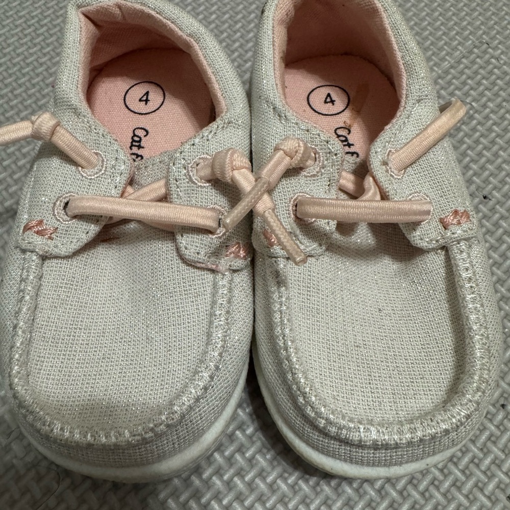 Cat & Jack Cream Canvas Sneakers